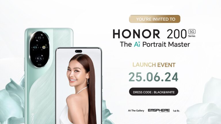 HONOR พร้อมชน! ส่ง HONOR 200 Series สมาร์ตโฟนสเปคระดับเรือธง เปิดประสบการณ์การถ่ายภาพระดับตำนานด้วยกล้อง AI ร่วมมือพัฒนากับ Harcourt Studio  เตรียมเปิดราคา 25 มิ.ย.นี้!